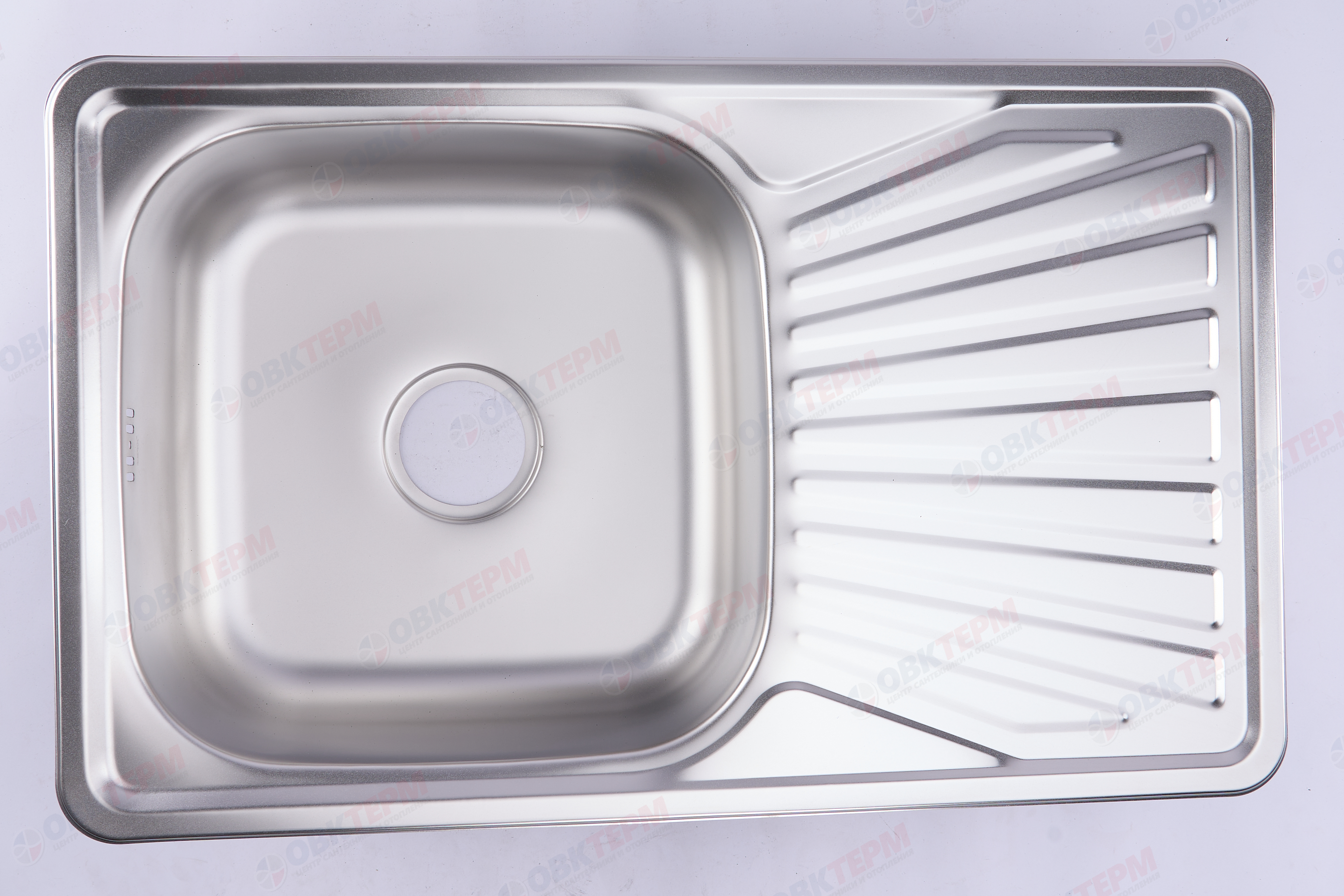 ZERIX мойка Z7848-08-180E (SATIN) ВРЕЗНАЯ /сифон (10шт/ящ) - миниатюра №6