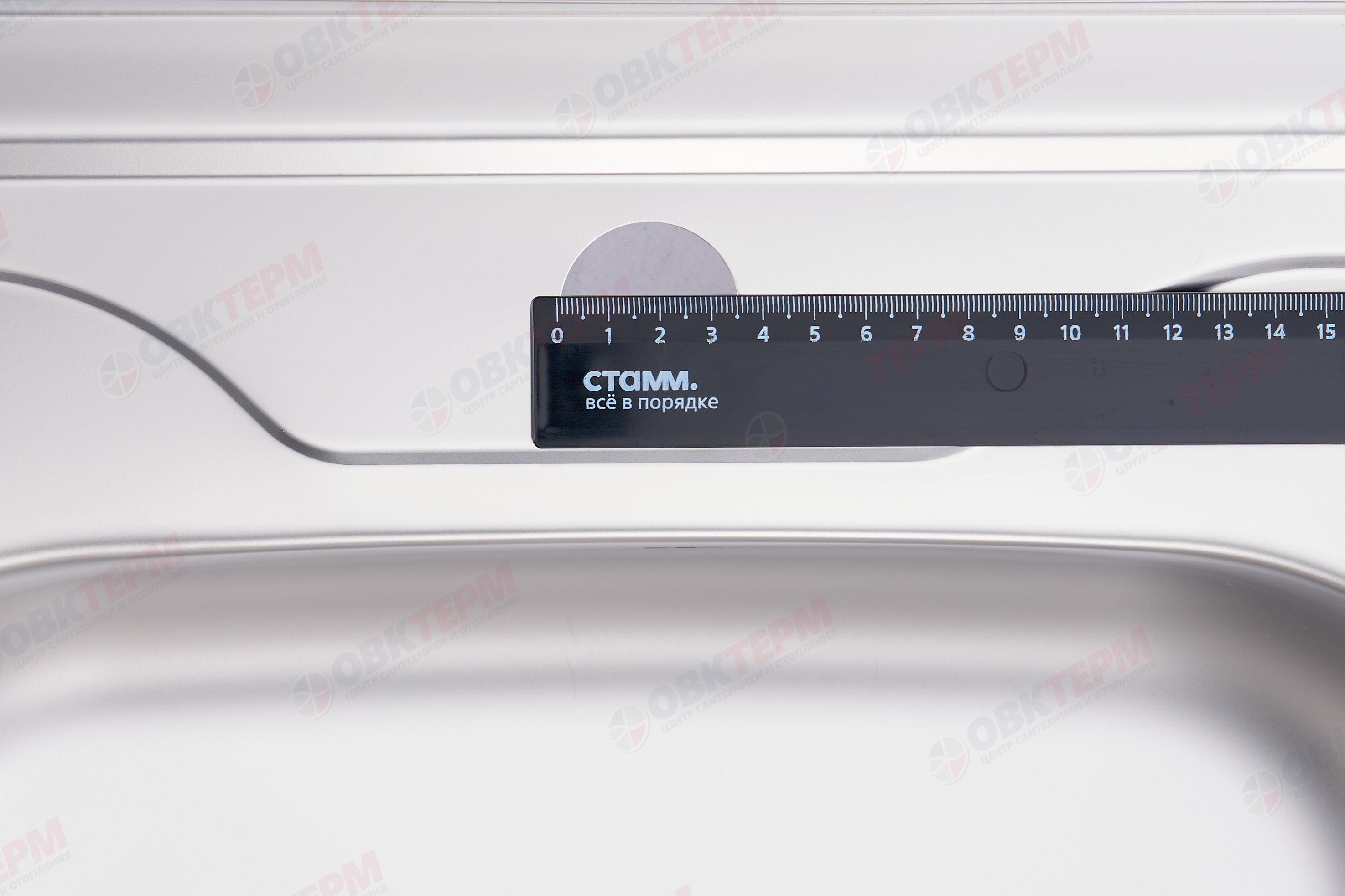 ZERIX мойка Z8060L-04-160E (SATIN) НАКЛАДНАЯ / без сифона (10шт/ящ) - Изображение №5