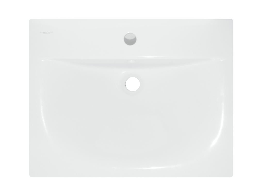 Умывальник мебельный Sanita Lux Breeze 60 ВКС Белый S1 610х160х471 - Изображение №5