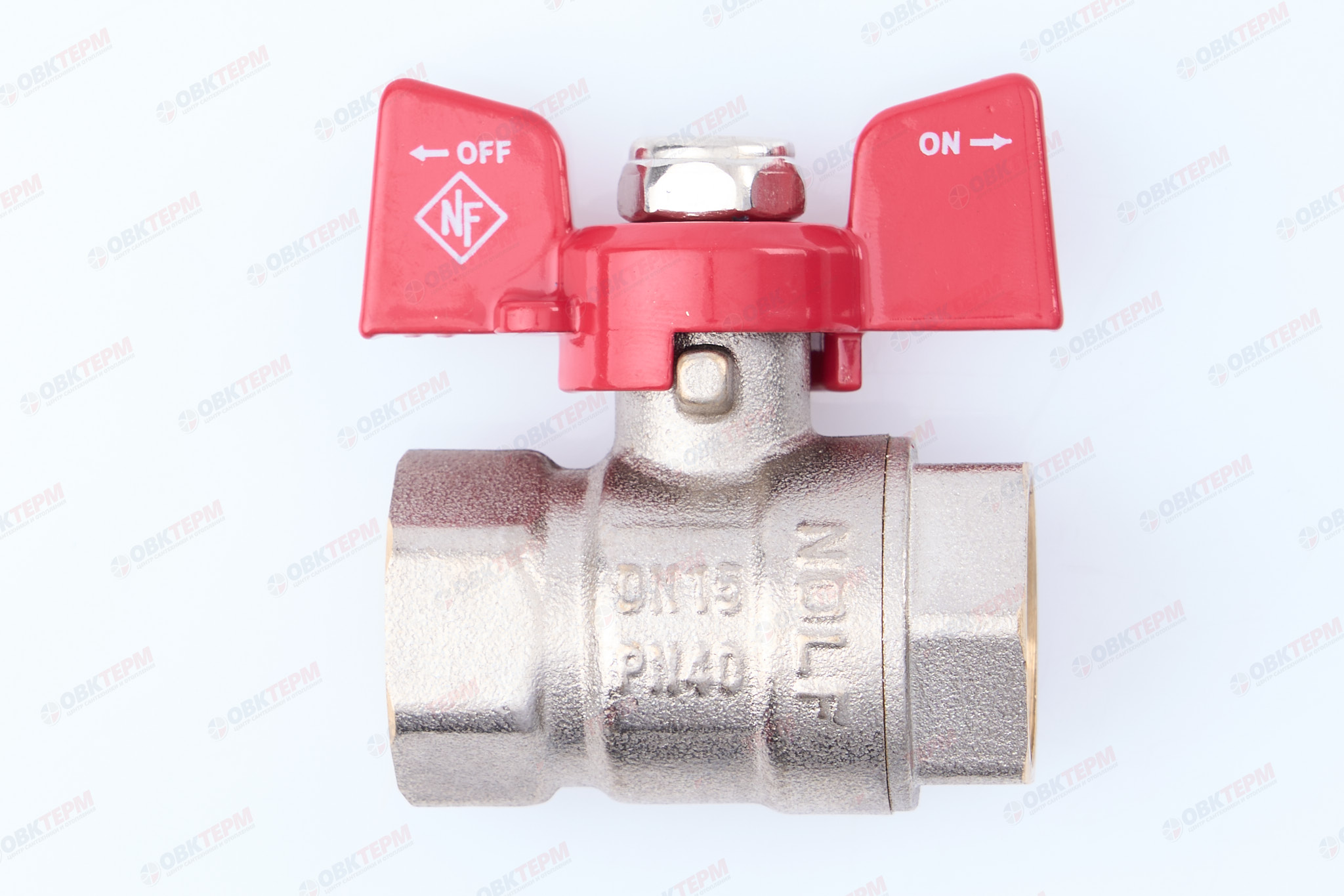 Кран шаровый    NOLF Classic     1/2" ВВ   бабочка   усиленный  (96/12) - Изображение №1