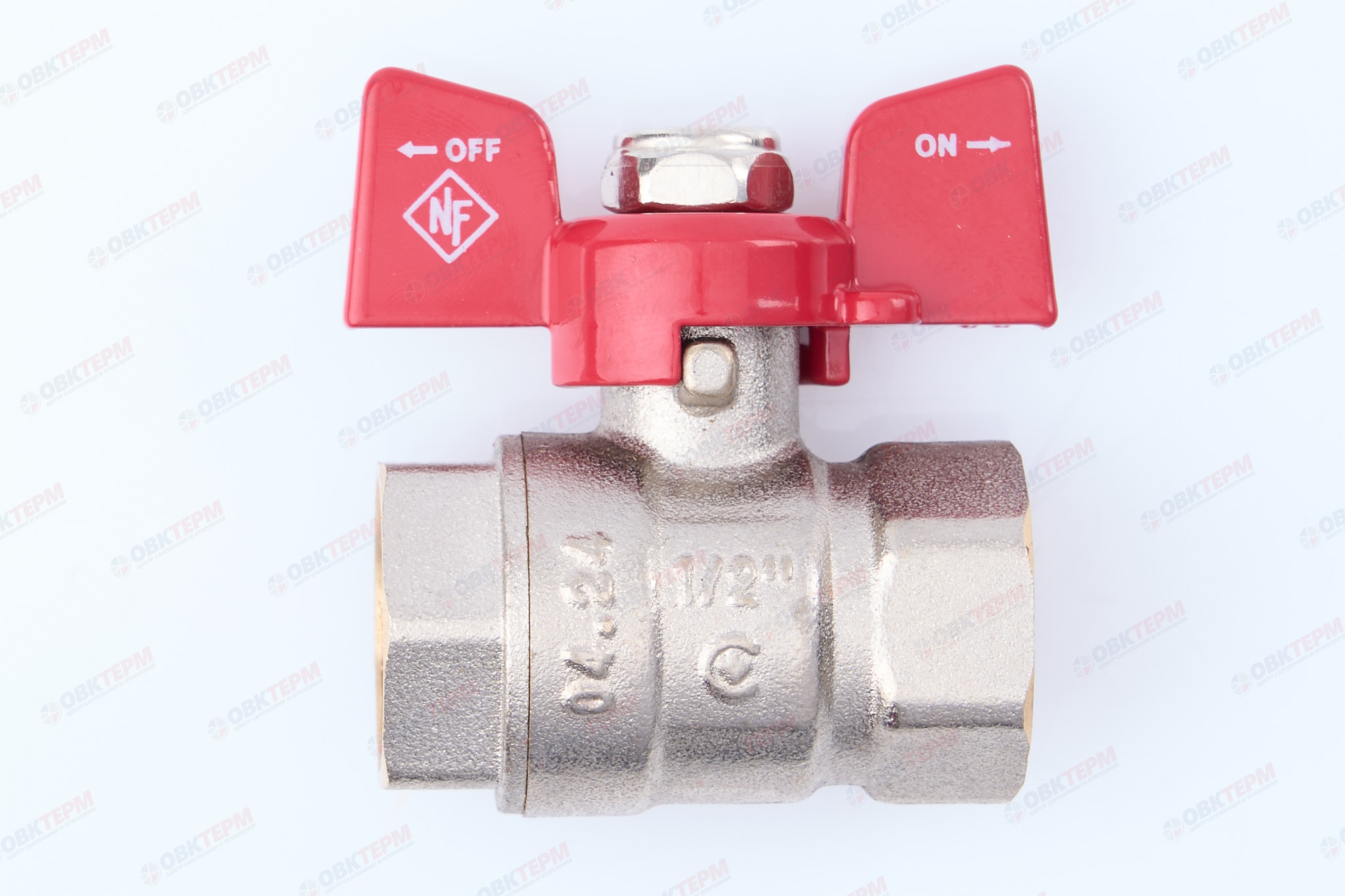 Кран шаровый    NOLF Classic     1/2" ВВ   бабочка   усиленный  (96/12) - Изображение №4