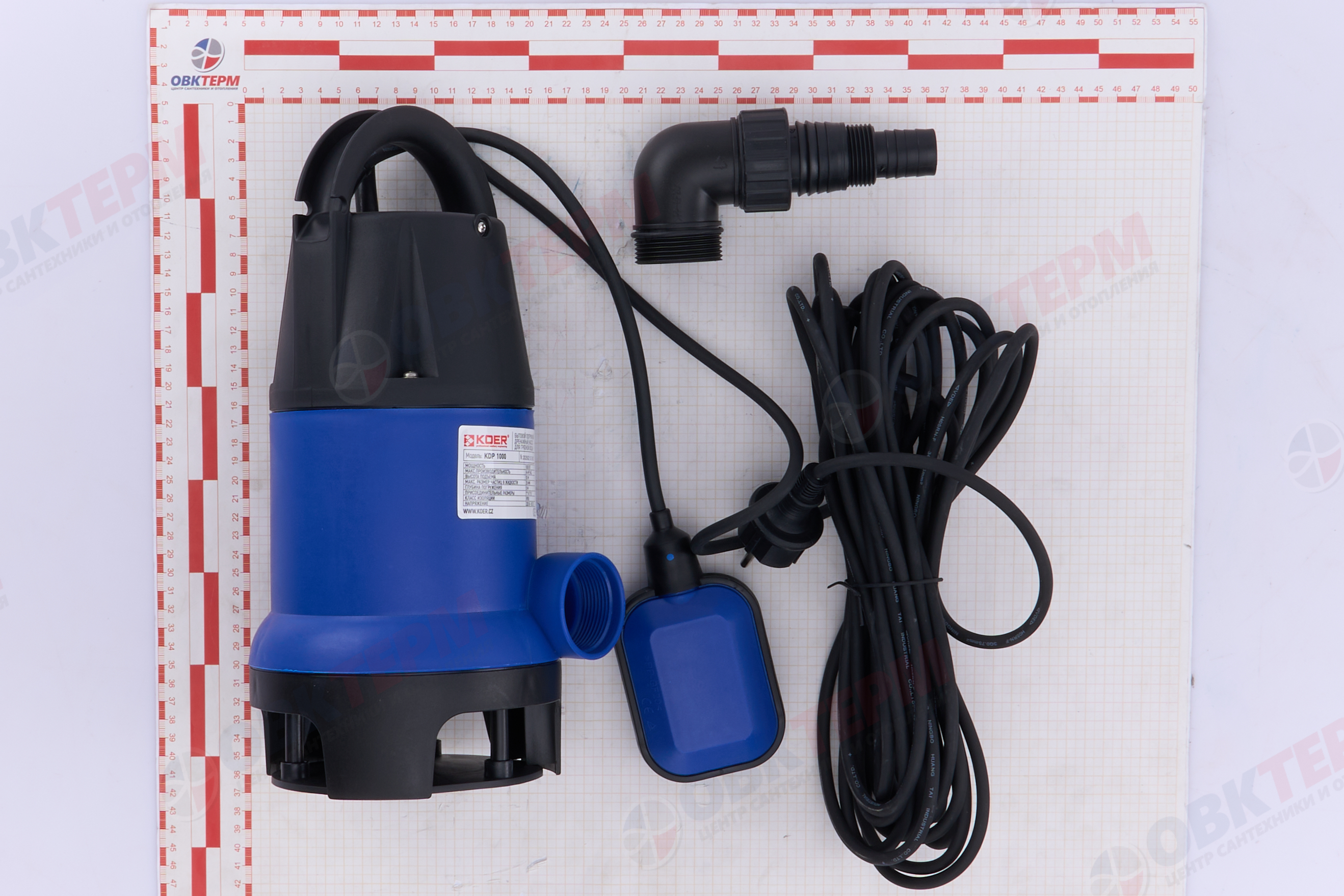 Насос дренажный  KDP 1000  KOER (1кВт/234л.м./10м.) - миниатюра №6