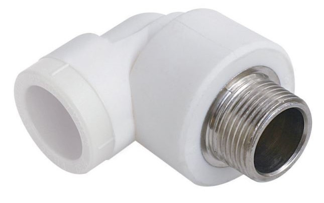 Угол с МРН  20 * 1/2"      (белый)   (130/10)  (TIM) - Изображение №1