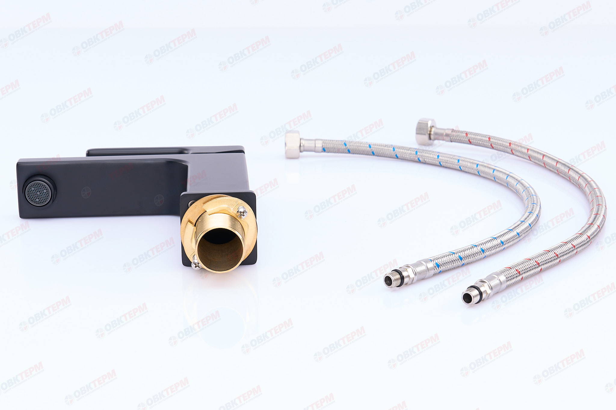 Смеситель д/раковины GAPPO G1017-6 латунь /черный (Ø35, на гайке) - миниатюра №11