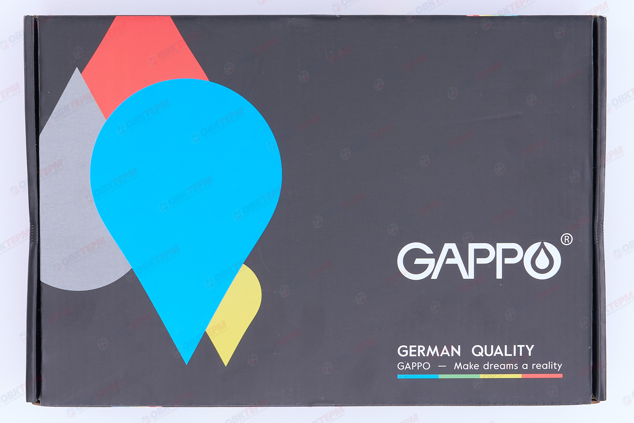 Смеситель д/раковины GAPPO G1017-6 латунь /черный (Ø35, на гайке) - миниатюра №13