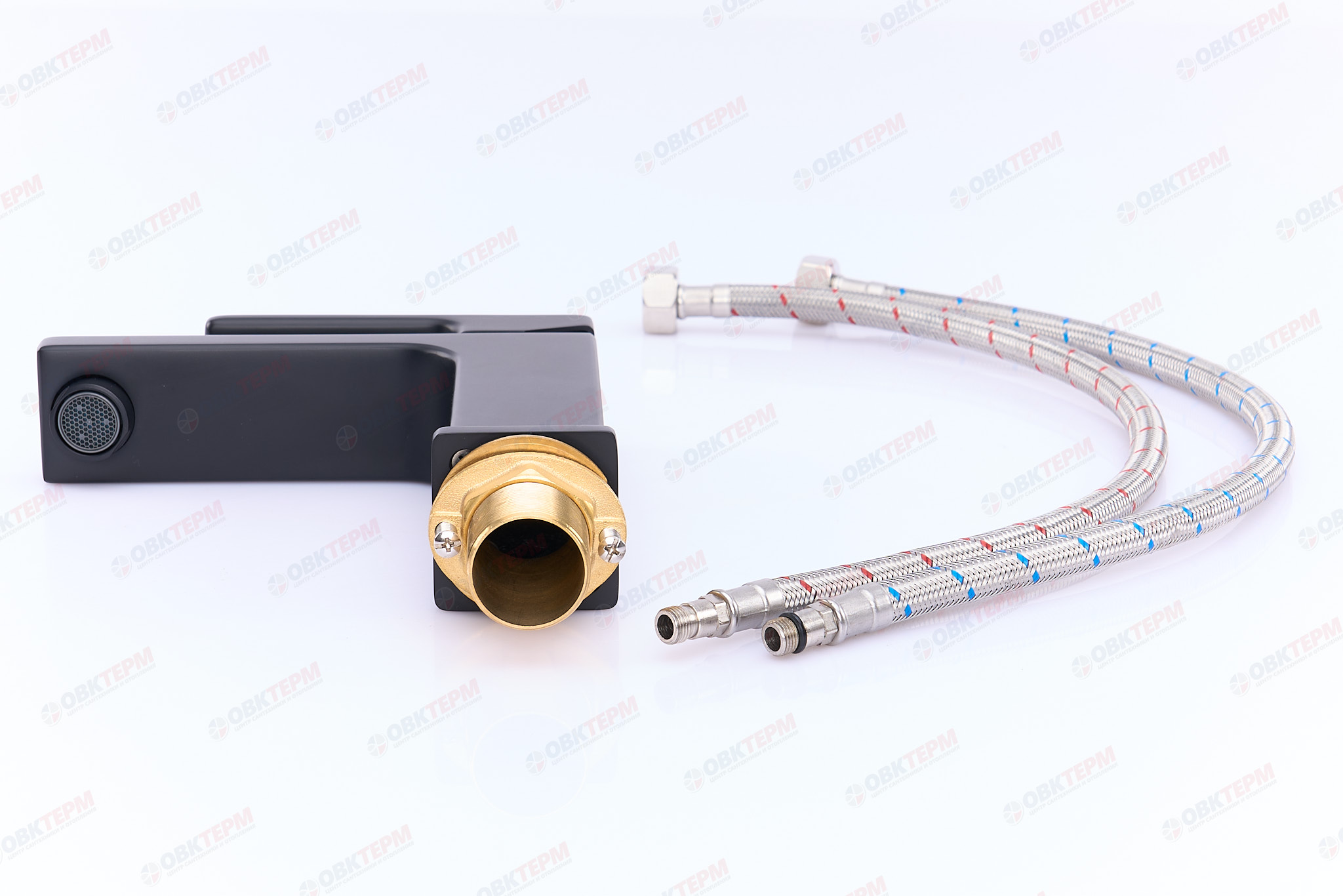 Смеситель д/раковины GAPPO G1017-6 латунь /черный (Ø35, на гайке) - миниатюра №6