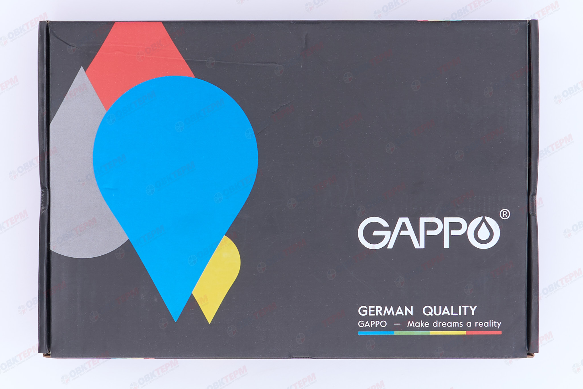 Смеситель д/раковины GAPPO G1017-6 латунь /черный (Ø35, на гайке) - миниатюра №8