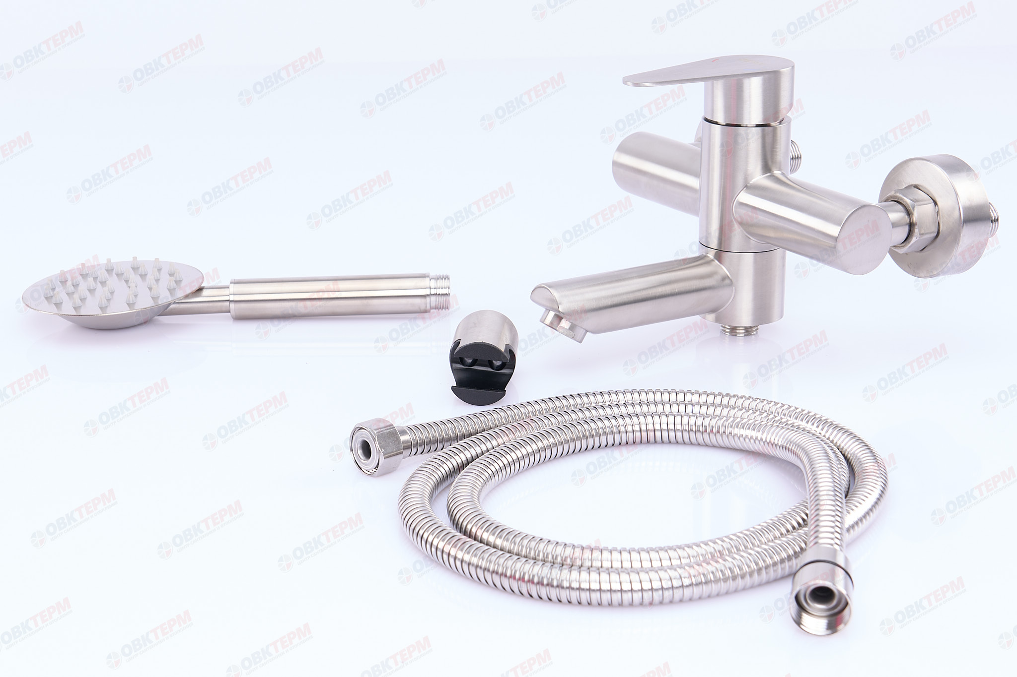 Смеситель д/ванны корот. нерж/сталь ZERIX FOX-009 (EURO) 8 шт/ящ - миниатюра №2