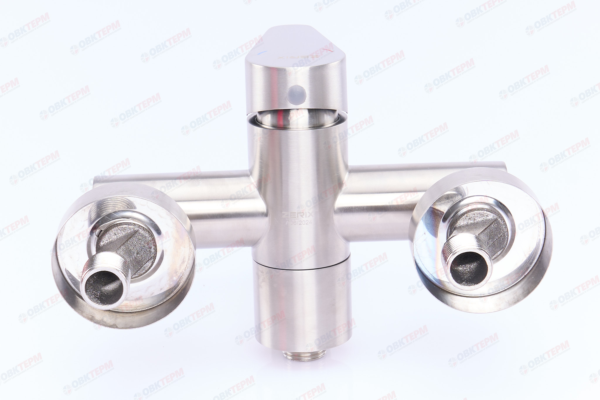 Смеситель д/ванны корот. нерж/сталь ZERIX FOX-009 (EURO) 8 шт/ящ - миниатюра №3