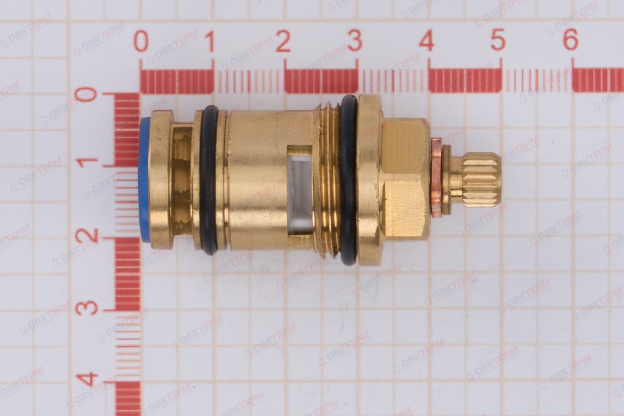 Кран-букса - EUROPRODUCT керамика 20 шлицов короткий шток EURO  (300 шт/ящ) - миниатюра №9