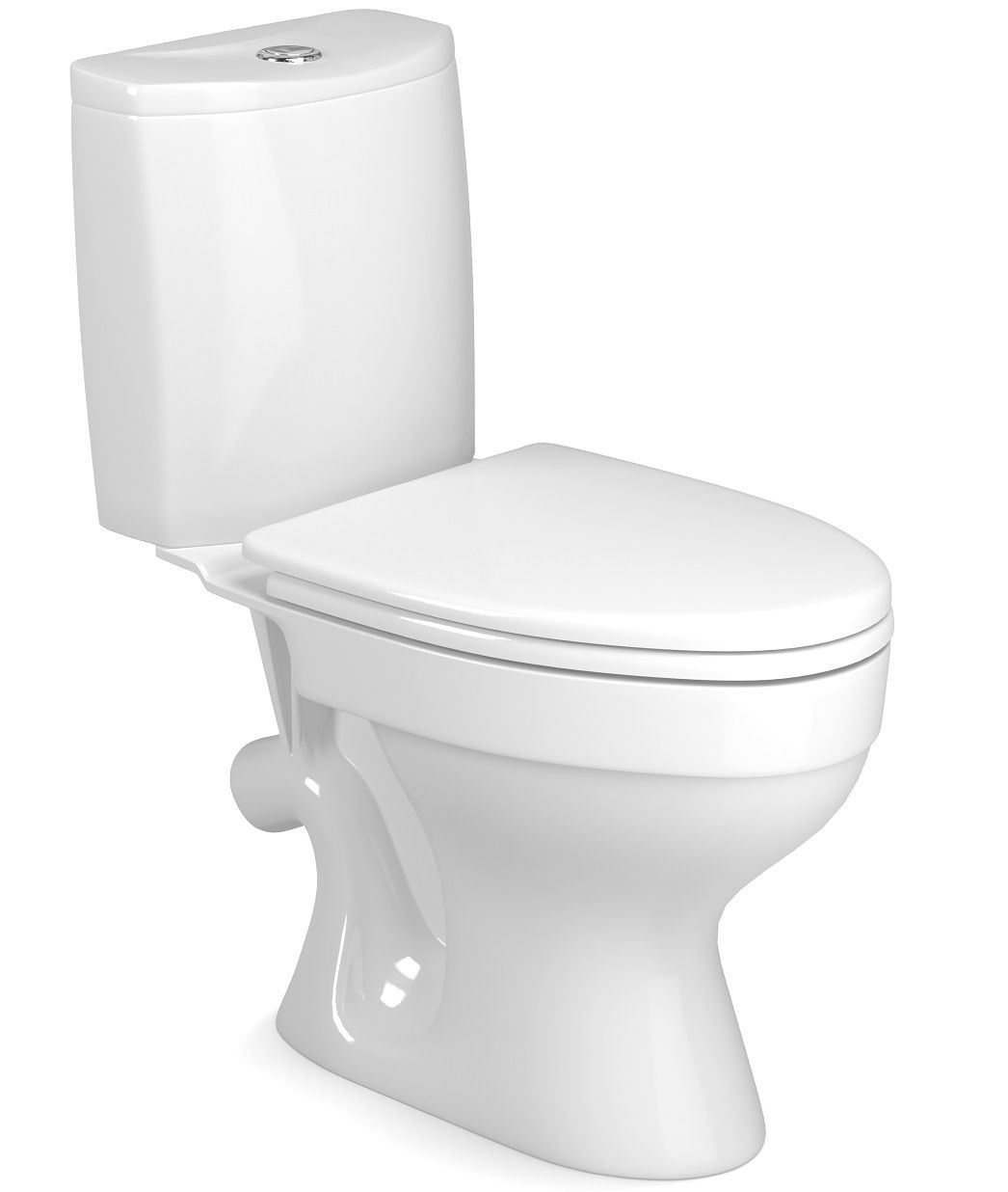 Унитаз-компакт GESSO "Cигма" Home de luxе (косой выпуск, 1 режим, сиденьем ПП и болтами крепления) - Изображение №3