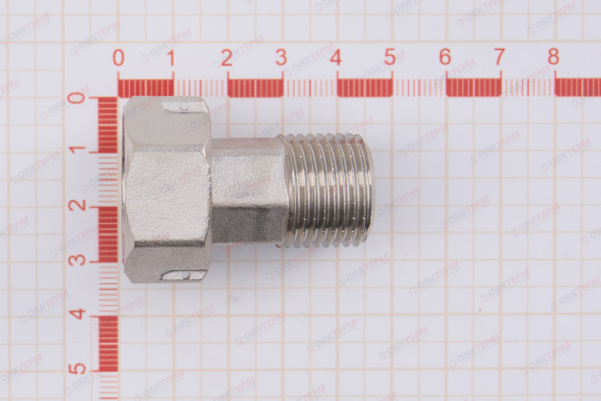 Полусгон с накидной гайкой   1/2"Н - 3/4"В  (Valtec)   (10уп/140ящ) - миниатюра №9