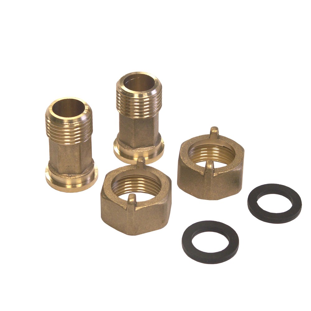 Сгон для водомера под ключ 1/2"Н - 3/4"В (пара) - Изображение №2