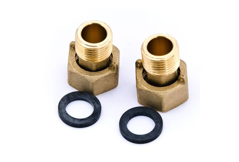 Сгон для водомера под ключ 1/2"Н - 3/4"В (пара) - Изображение №1