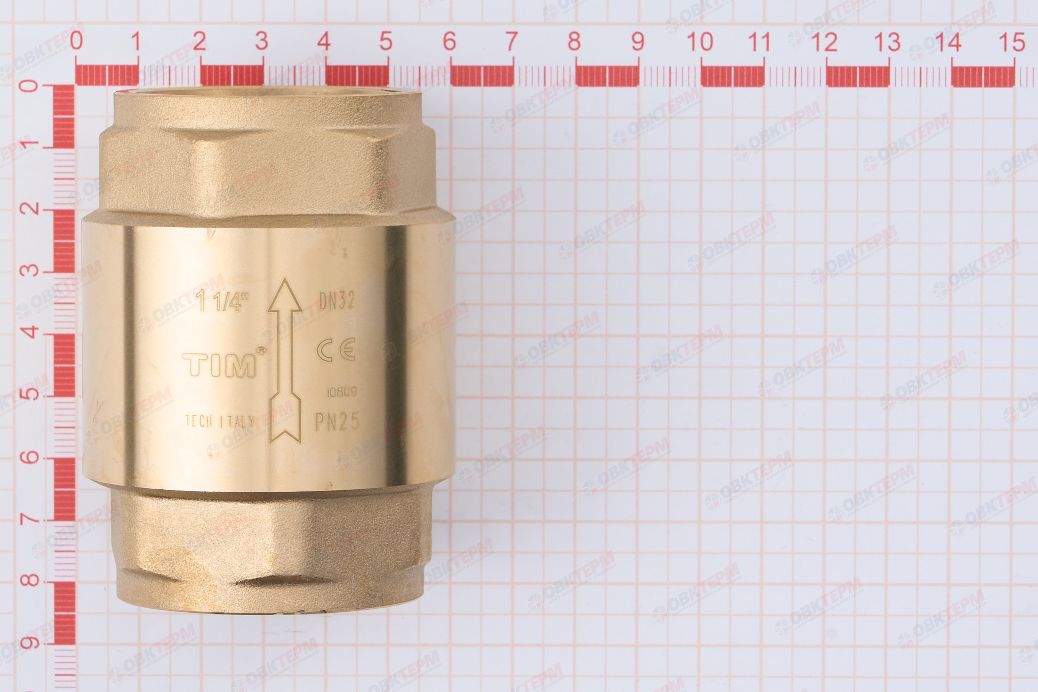 Клапан обратный    TIM  усиленный  1  1/4"  (лат.шток)   (12) - Изображение №4