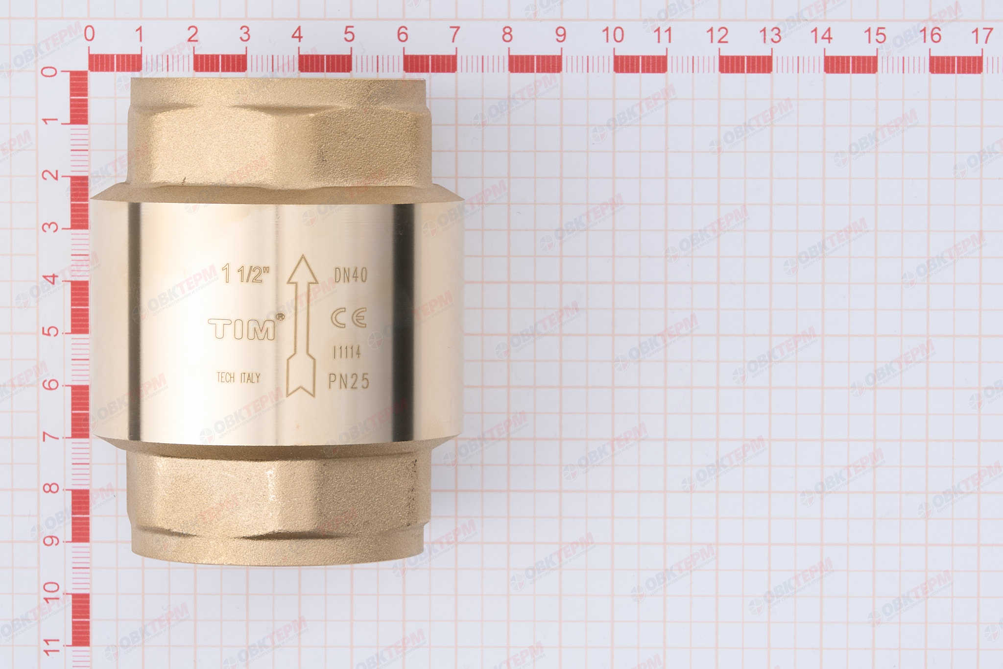 Клапан обратный    TIM  усиленный  1 1/2"  (лат.шток)   (9) - Изображение №4
