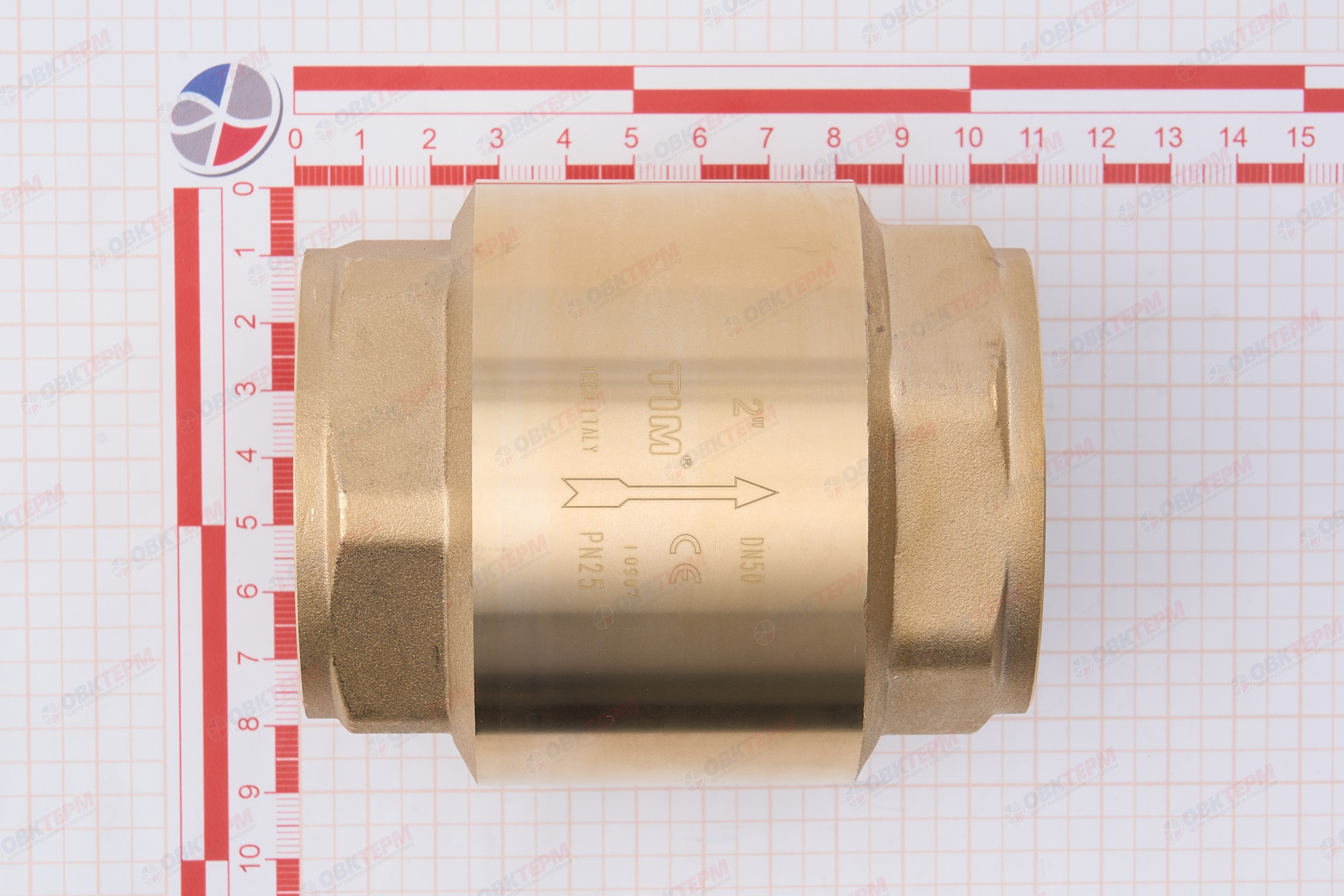 Клапан обратный    TIM  усиленный  2"  (лат.шток)   (6) - миниатюра №5