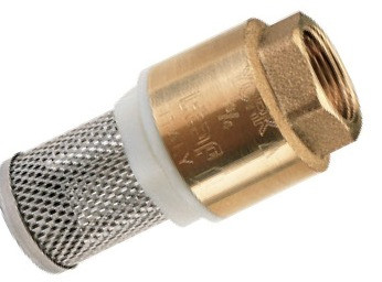 Клапан обратный  с сеткой   FRAP    1 1/4"  пластик шток   (60/4шт) - Изображение №1
