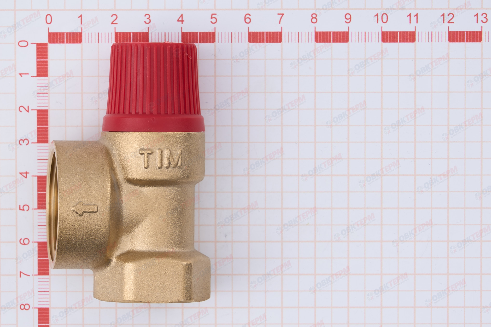 Предохранительный клапан  3/4"х1"TIM (8 bar) вв   (10шт) - миниатюра №7