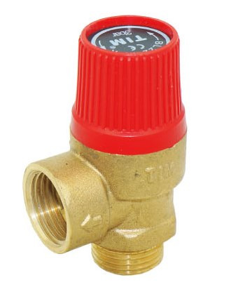 Предохранительный клапан 1/2"  TIM (3 bar) вн - Изображение №2
