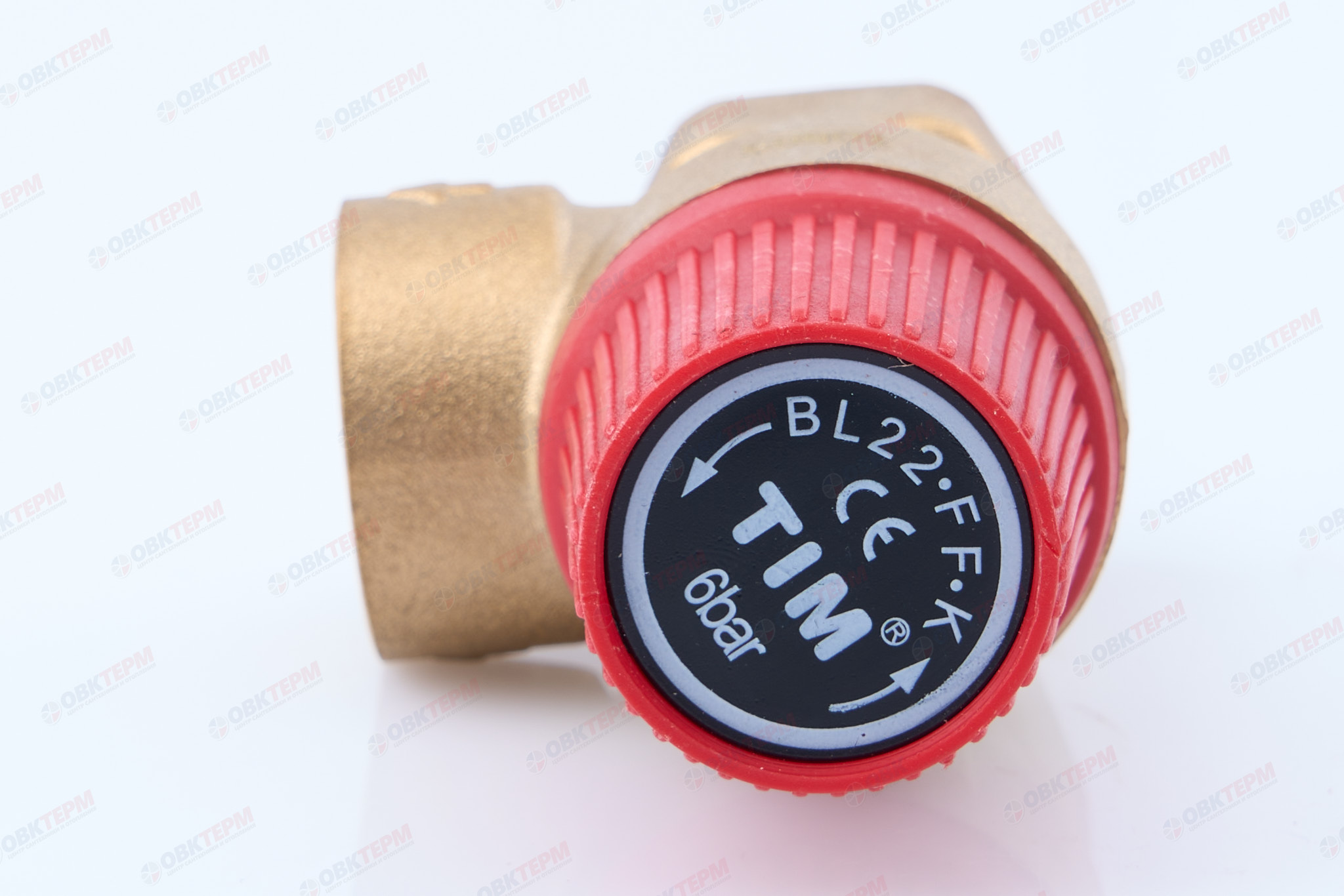 Предохранительный клапан 1/2"  TIM (6 bar) вв   (10шт) - миниатюра №7