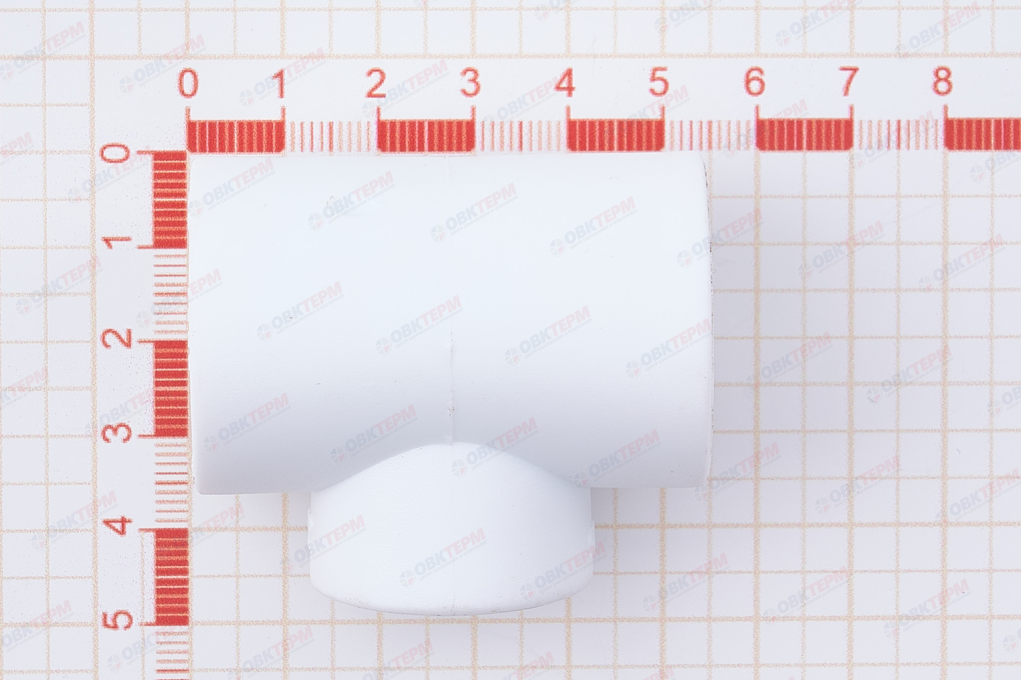 Тройник  25*20*25   БЕЛЫЙ PP-R   (RTP)    (210/30) - Изображение №5