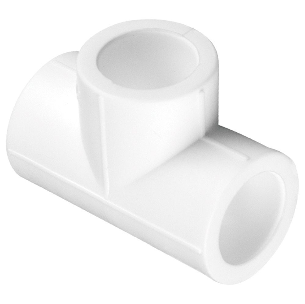 Тройник  25*20*25   БЕЛЫЙ PP-R   (RTP)    (210/30) - Изображение №2