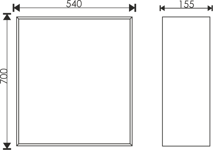 Зеркало EvaGold 60 "UNO" - миниатюра №3