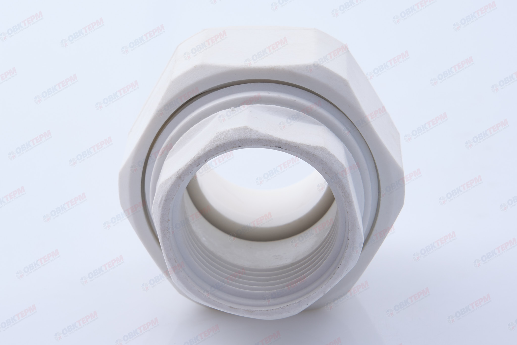 Разборное соединение  32 * 1"  В   PPSU  (ПЛАСТИК)  БЕЛАЯ PP-R    (RTP)    (150/15) - миниатюра №3