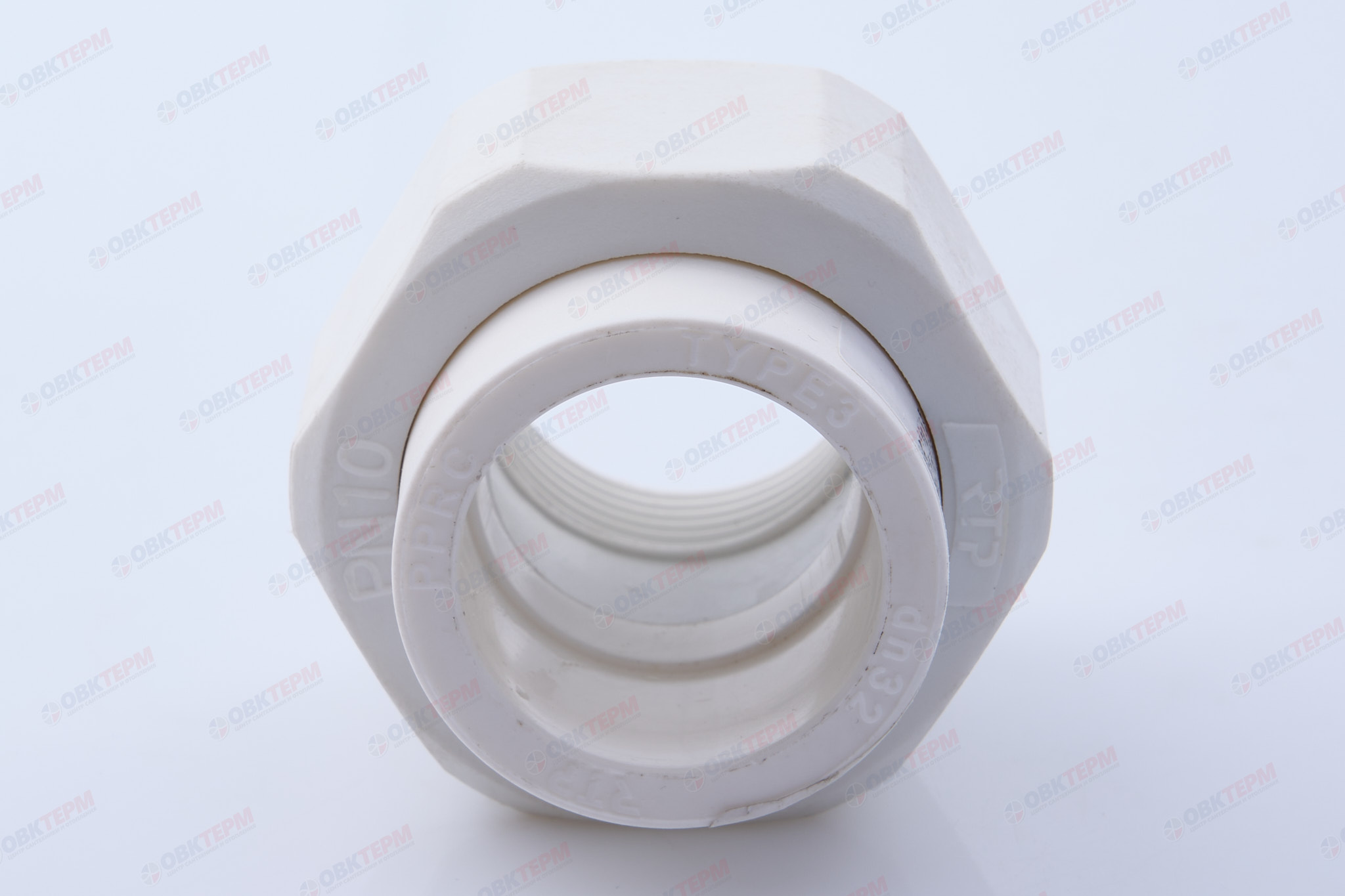 Разборное соединение  32 * 1"  В   PPSU  (ПЛАСТИК)  БЕЛАЯ PP-R    (RTP)    (150/15) - миниатюра №5