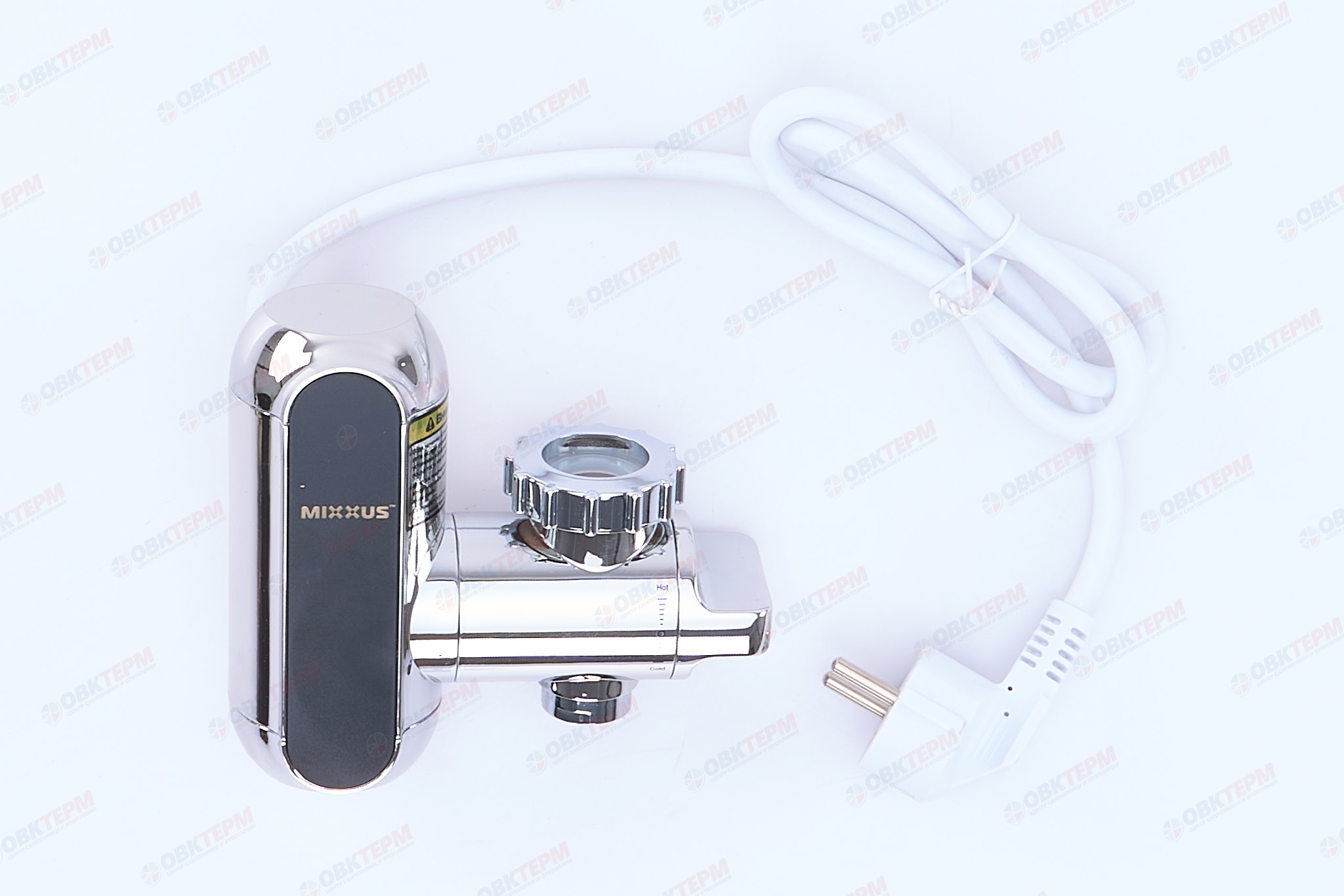 Водонагреватель на излив MIXXUS Electra 650-E CHROME /инд. темп. /крепл.на излив / 3 kW - Изображение №1