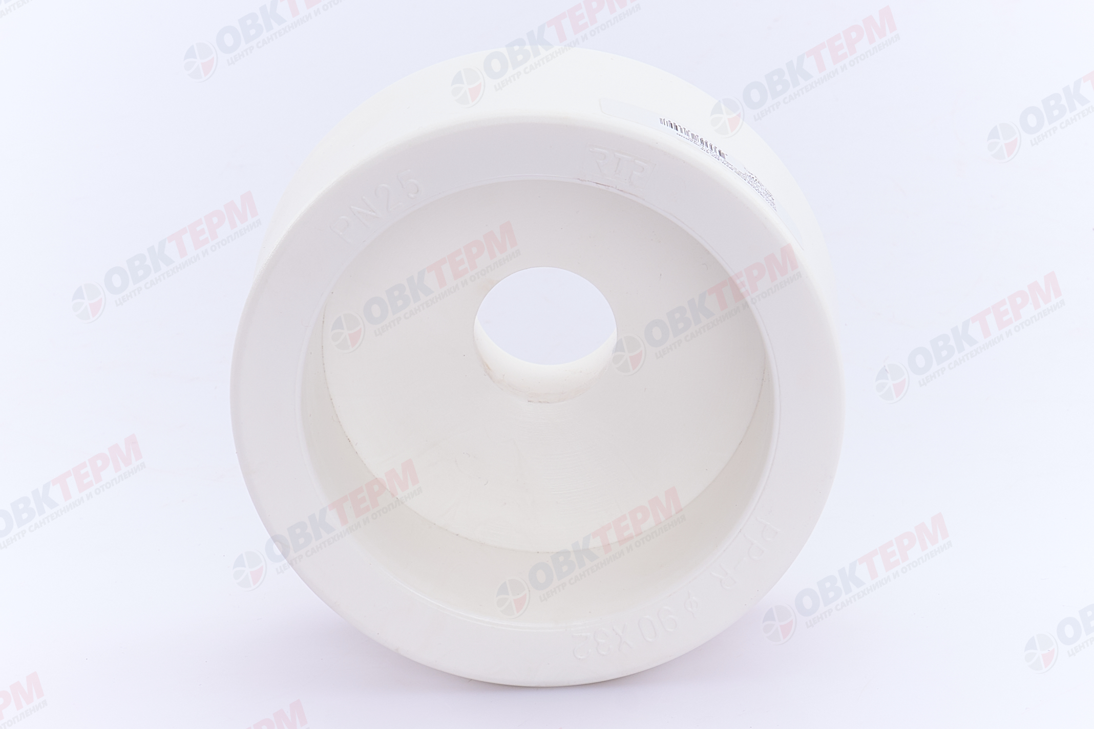 Муфта переход.  ВВ  90*32   БЕЛАЯ PP-R   (RTP)    (40/4) - Изображение №4