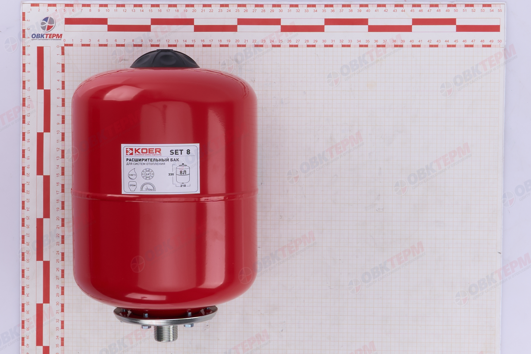 Бак расширительный      8л KOER  (вертикальный) - миниатюра №5