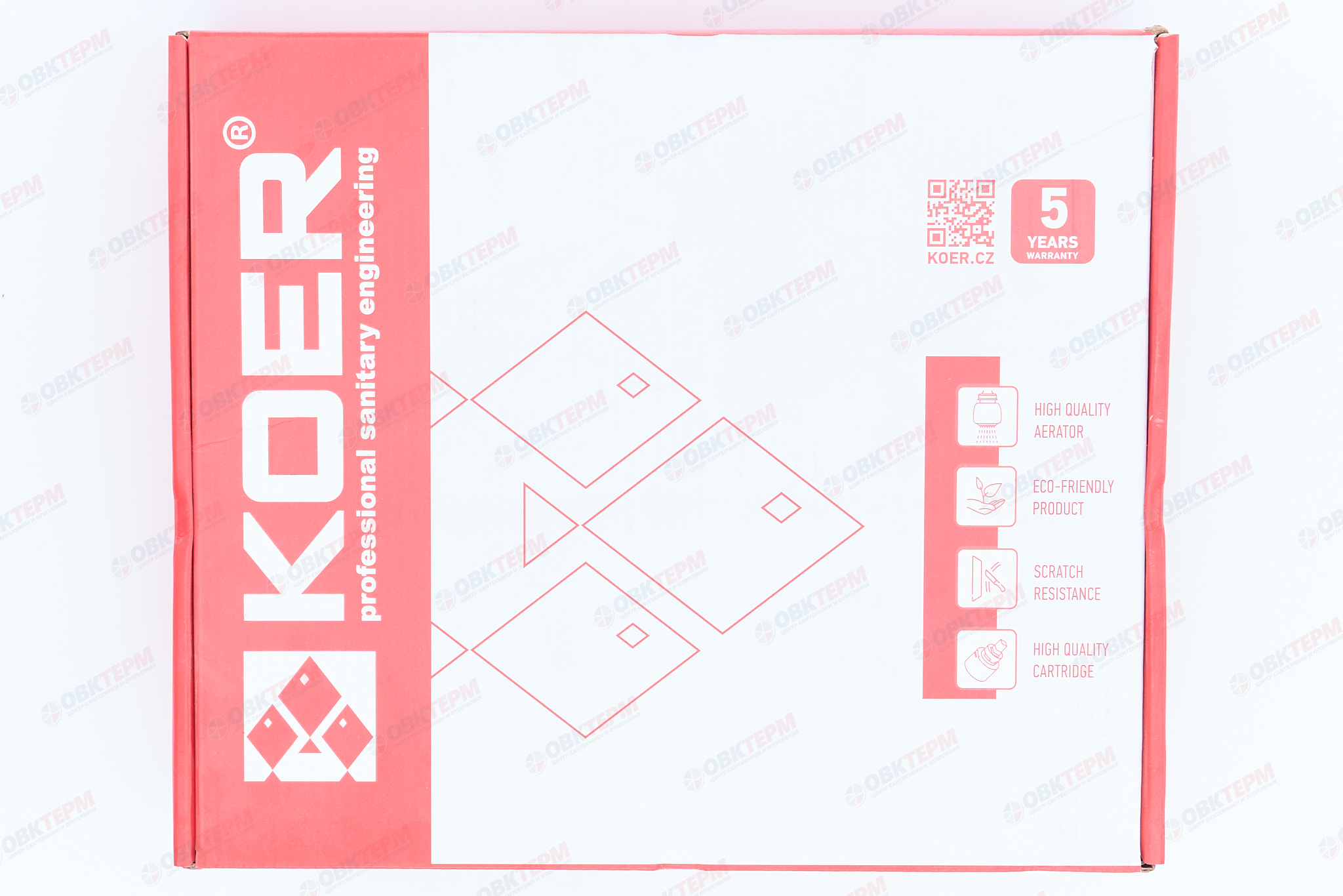 Смеситель д/умывальника KOER KB-16007-01 встраиваемый  (Цвет хром) (8шт/ящ) - миниатюра №7