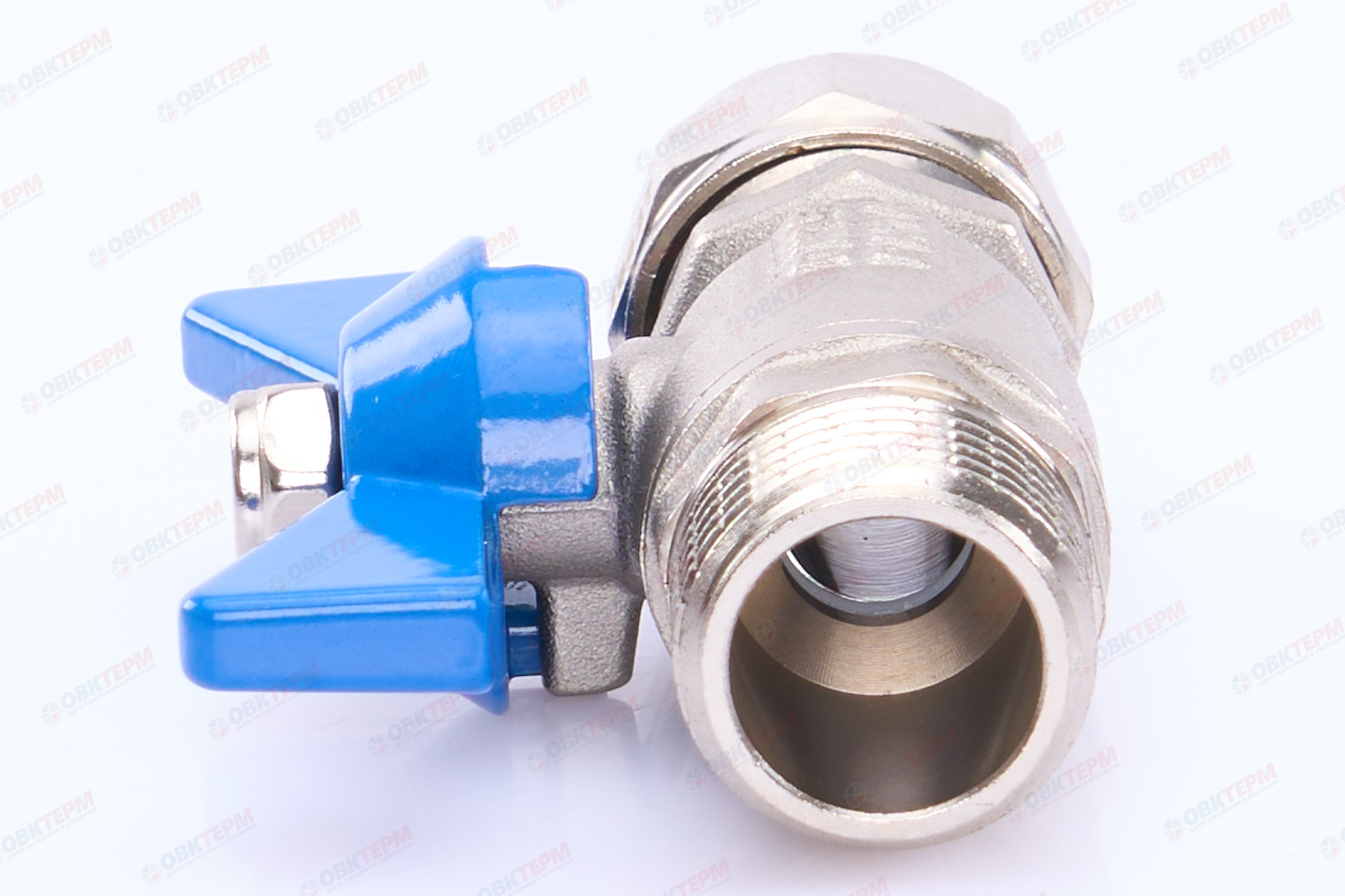 Кран шаровый  TIM  под обжим  16* 1/2"н  бабочка              (25шт/100ящ) - Изображение №3