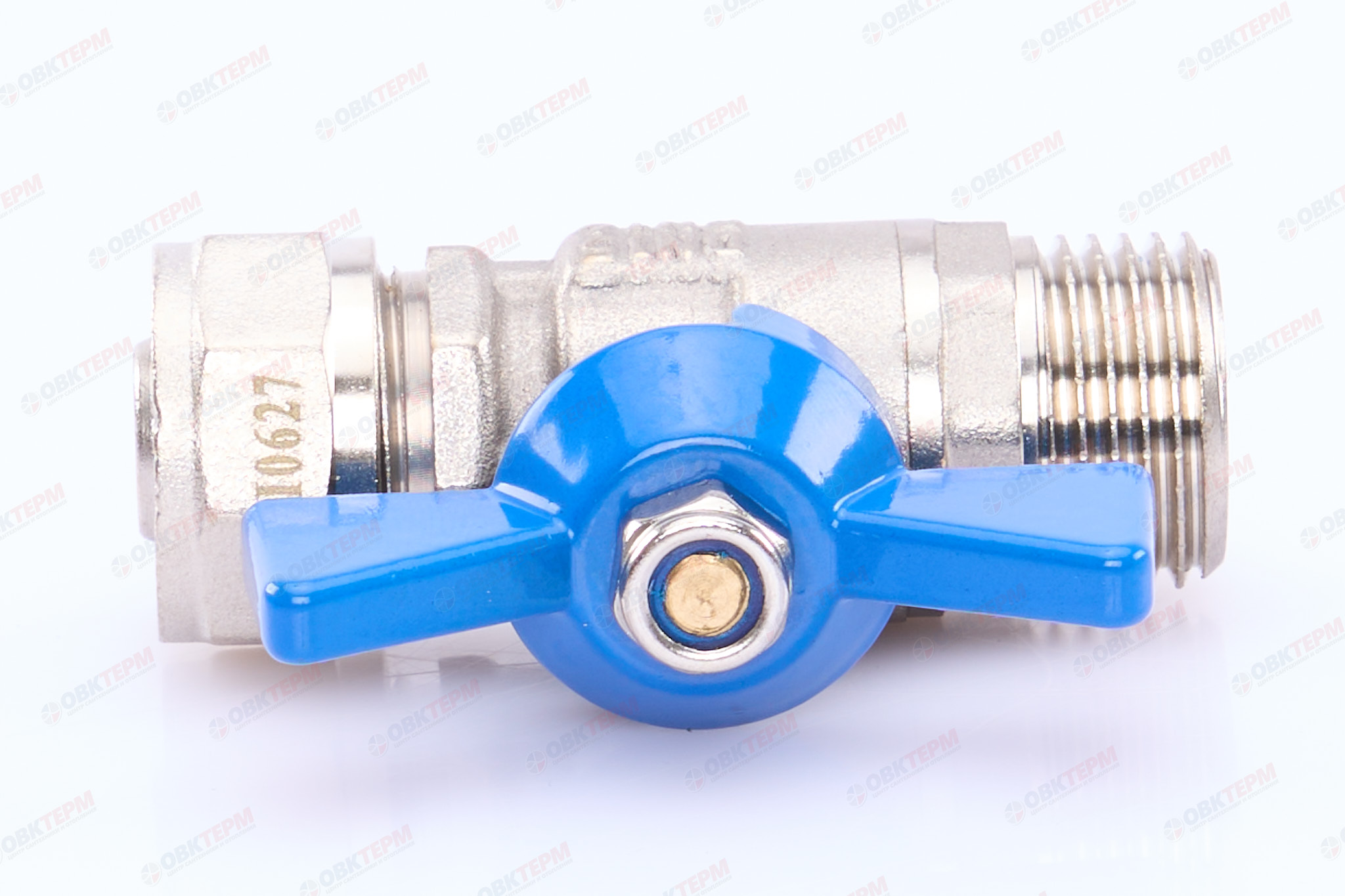 Кран шаровый  TIM  под обжим  16* 1/2"н  бабочка              (25шт/100ящ) - Изображение №4