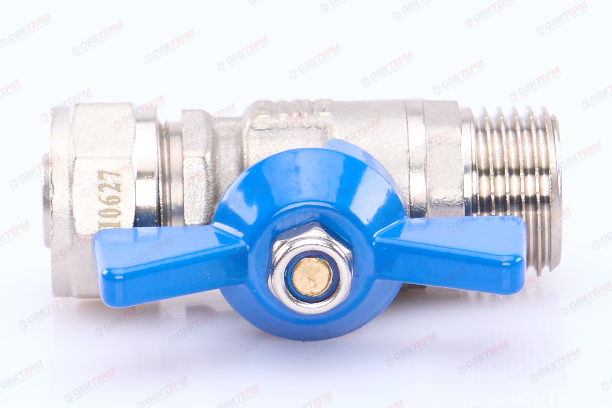 Кран шаровый  TIM  под обжим  16* 1/2"н  бабочка              (25шт/100ящ) - миниатюра №6