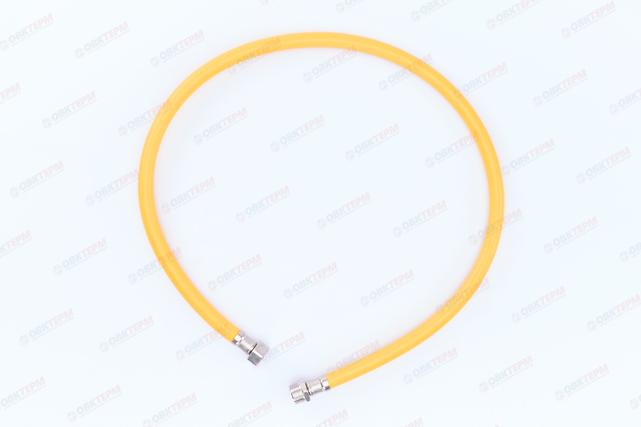 Шланг ЖЕЛТЫЙ газовый   1/2 ГШ  100 см              "OVERCON"      (50) - миниатюра №2