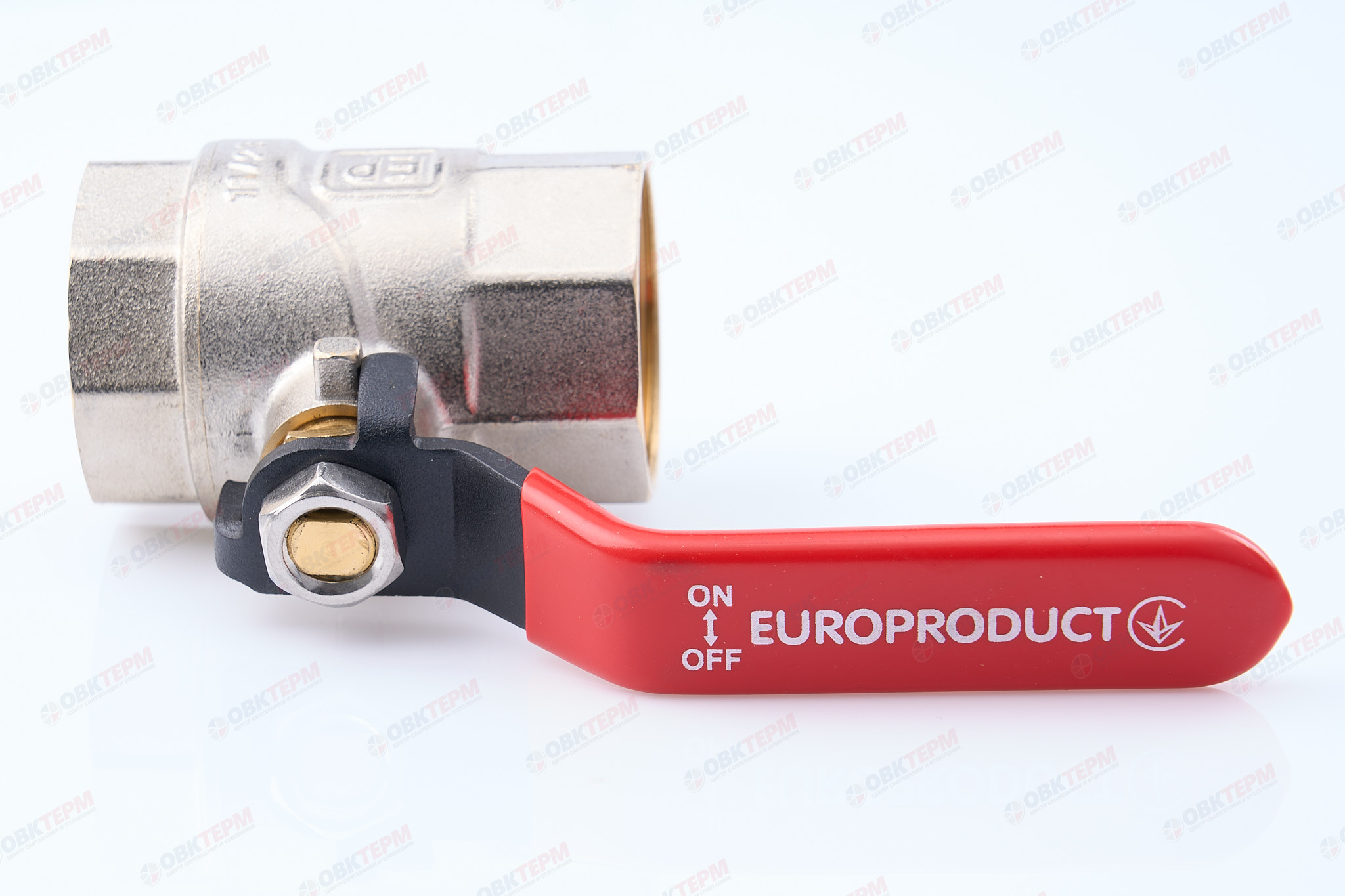 Кран шаровый     EUROPRODUCT    1 1/4"  ВВ   ручка   (36 шт) - Изображение №5