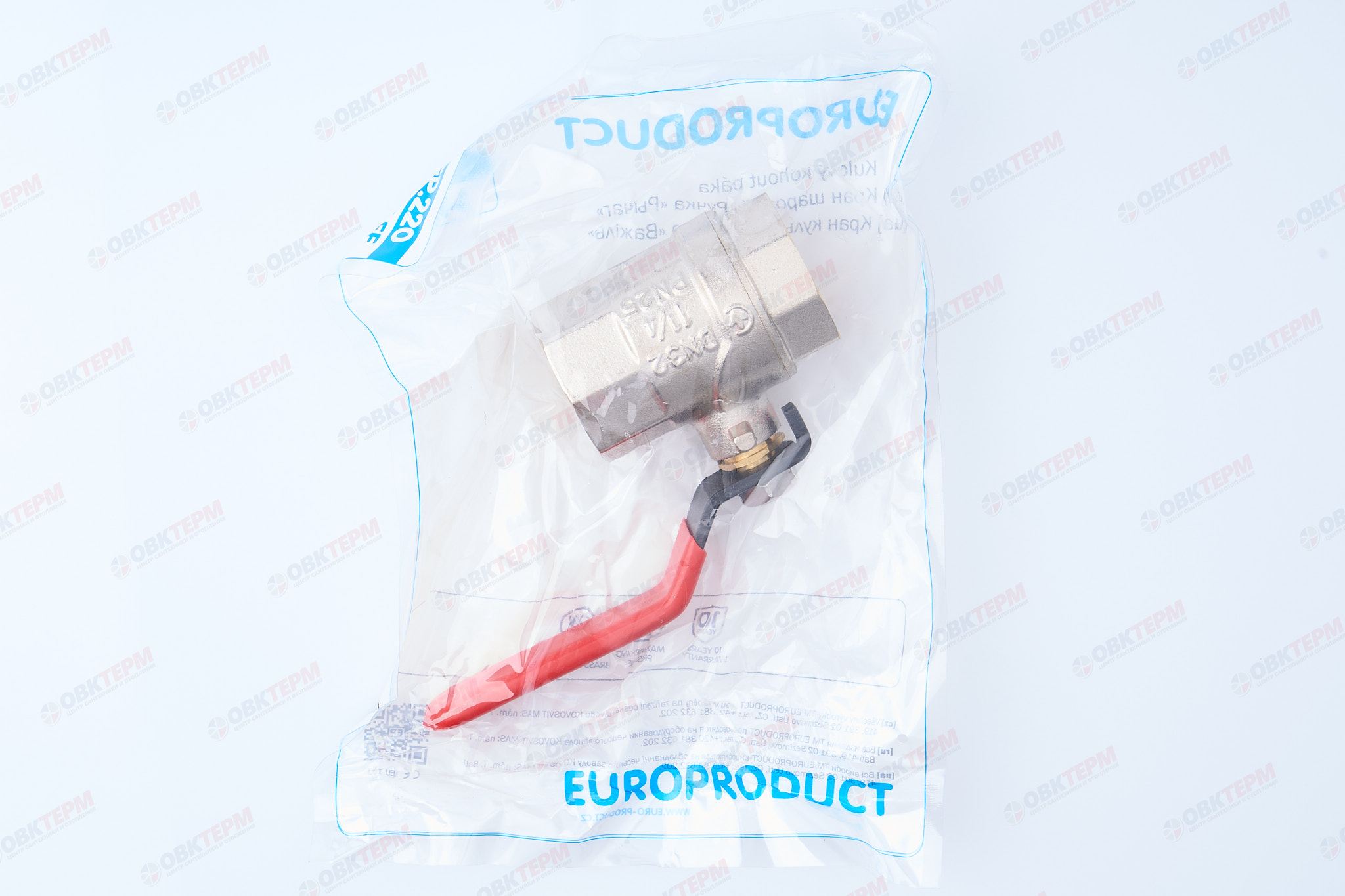 Кран шаровый     EUROPRODUCT    1 1/4"  ВВ   ручка   (36 шт) - миниатюра №7
