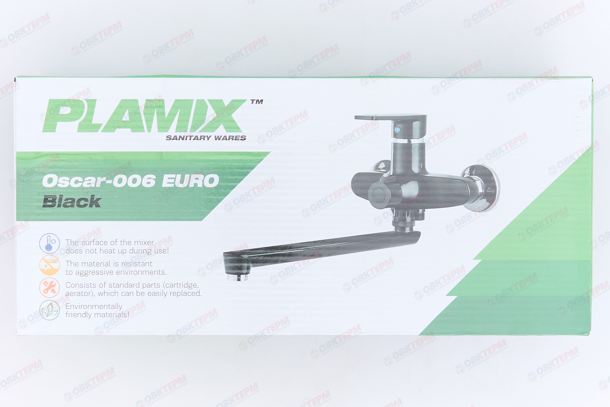Смеситель д/ванны PLAMIX Oscar-006 EURO Black (без шланга и лейки) (24шт/ящ) - миниатюра №7