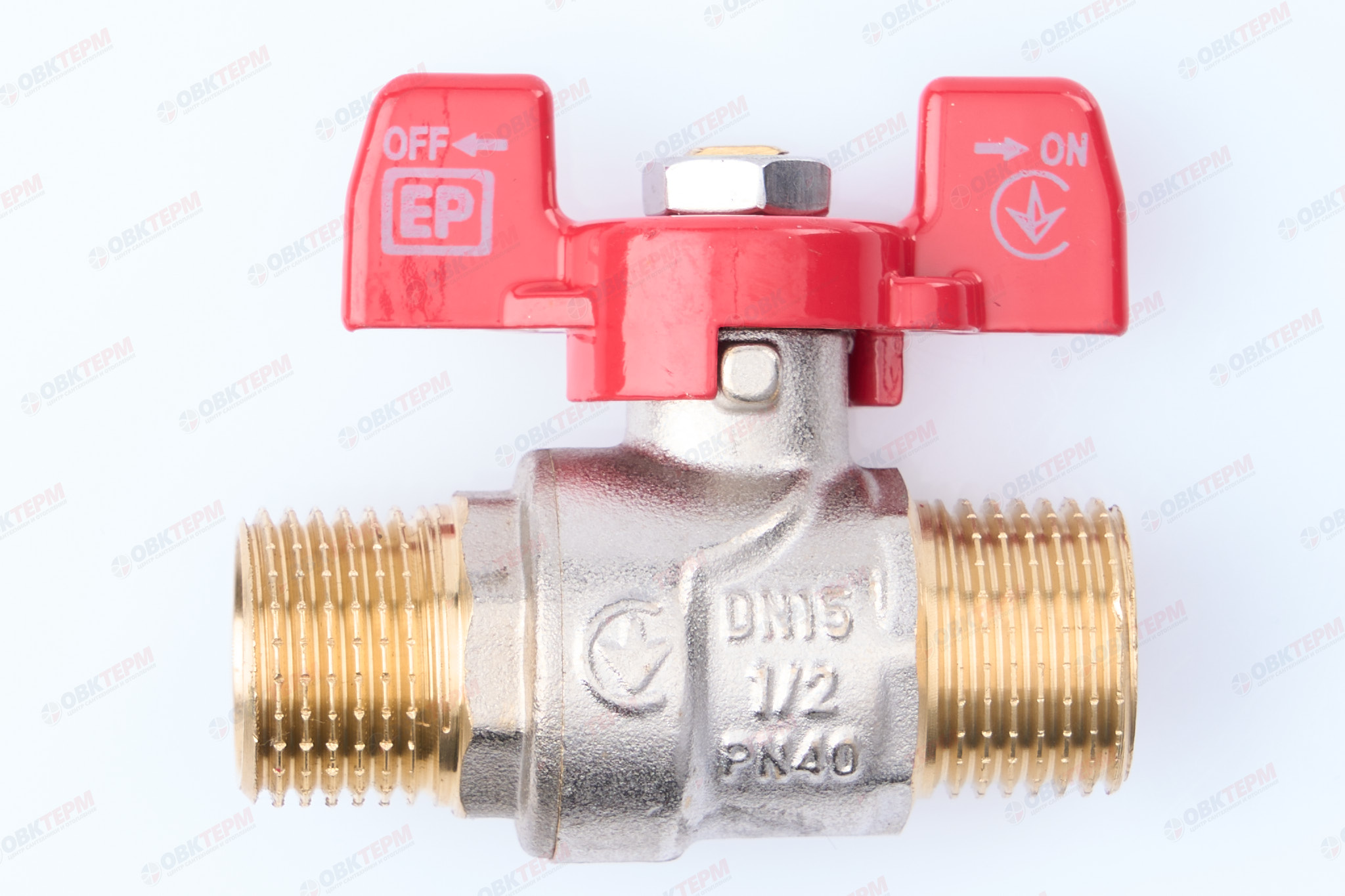 Кран шаровый     EUROPRODUCT      1/2"  НН   бабочка    (96 шт) - Изображение №3