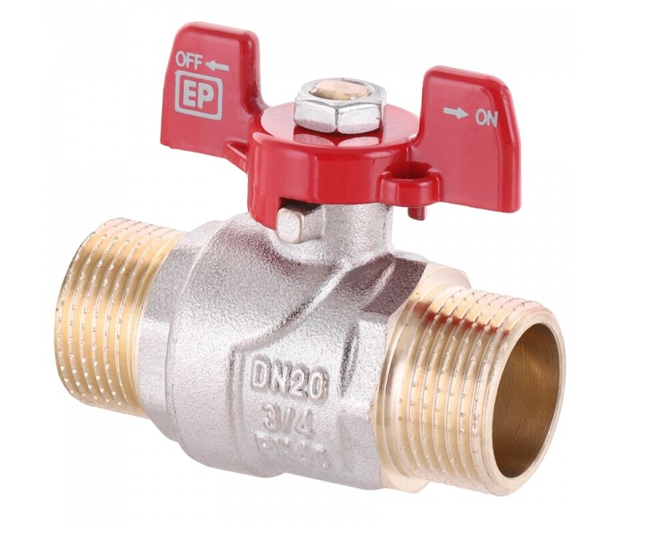Кран шаровый     EUROPRODUCT      1/2"  НН   бабочка    (96 шт) - Изображение №2