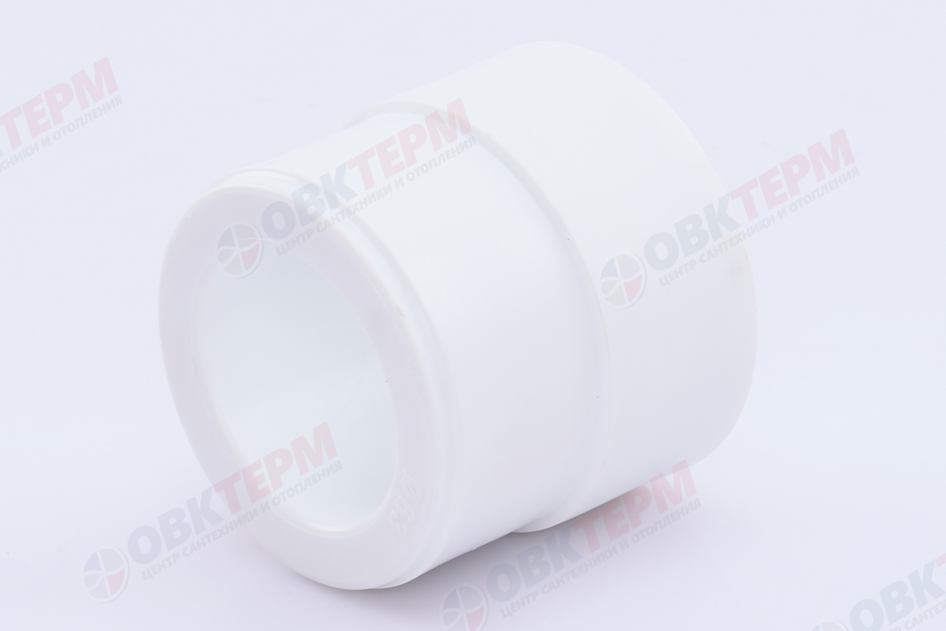 Муфта переход.  ВН  63*50   БЕЛАЯ PP-R   (RTP)    (48/8) - миниатюра №2