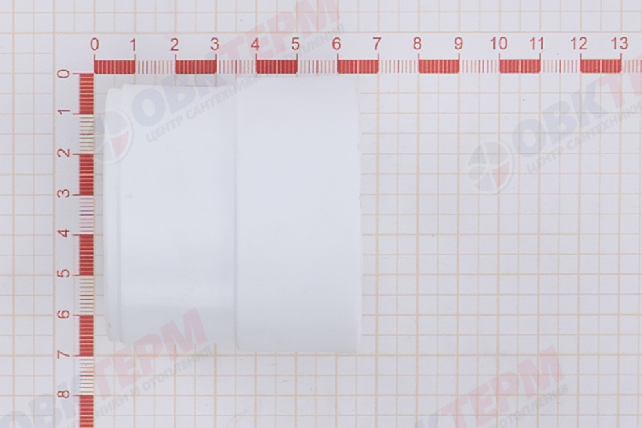 Муфта переход.  ВН  63*50   БЕЛАЯ PP-R   (RTP)    (48/8) - миниатюра №6