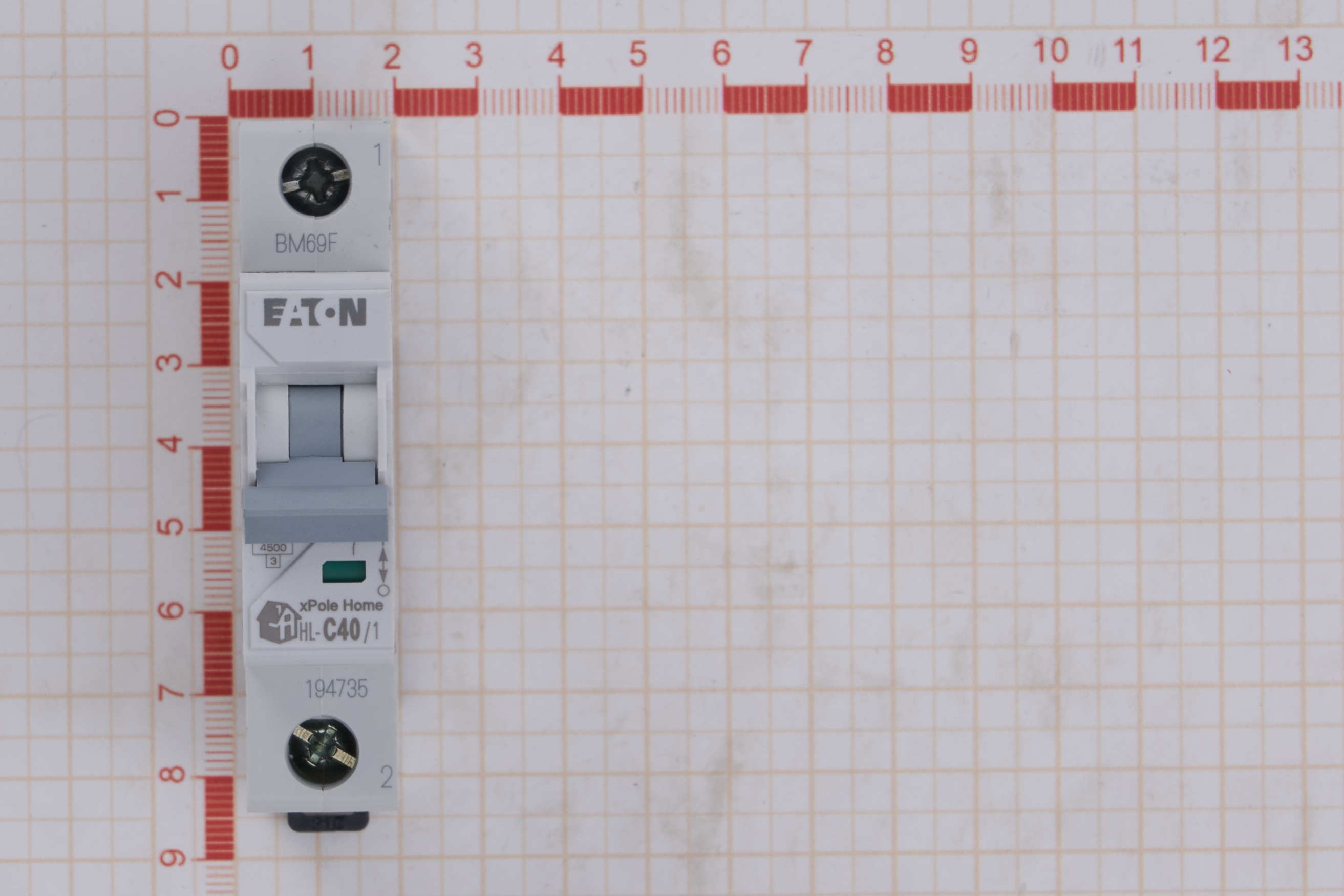 Выключатель автоматический 1п C 40A HL EATON (12шт/уп) - миниатюра №8