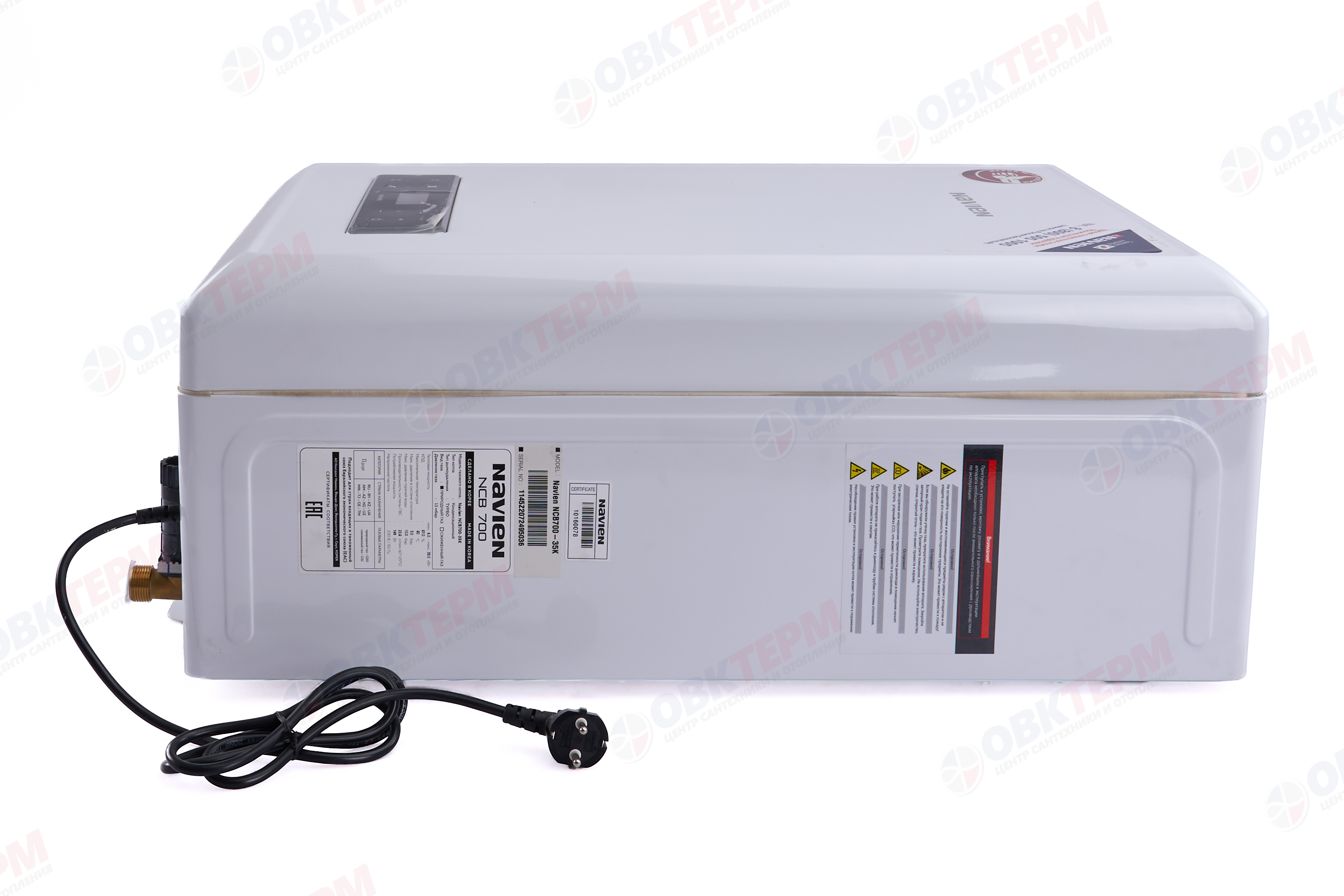 Котел газовый настенный NAVIEN   NCB700-35K (35 кВт,19,5 л/мин,2-х конт,турбо,без трубы, конденсац.) - миниатюра №3