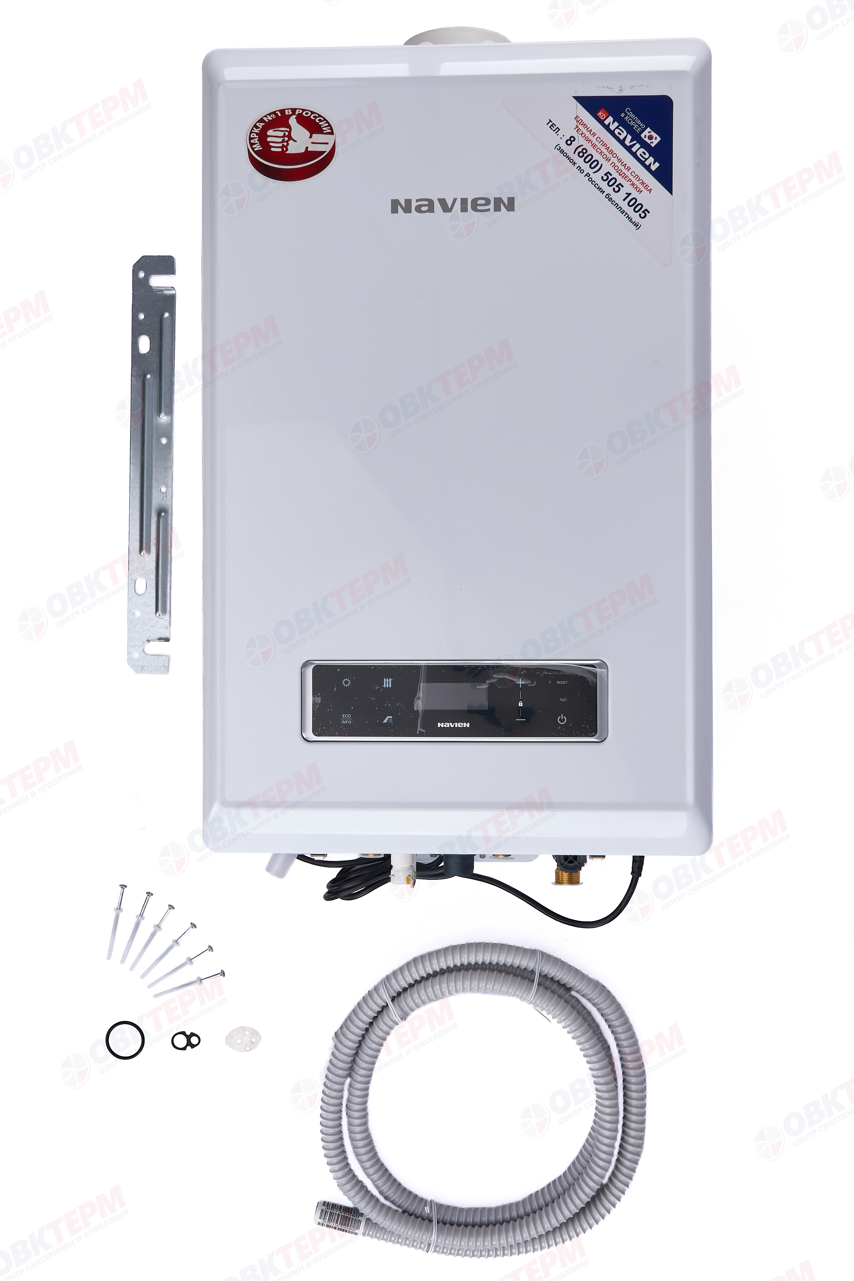 Котел газовый настенный NAVIEN   NCB700-35K (35 кВт,19,5 л/мин,2-х конт,турбо,без трубы, конденсац.) - миниатюра №6