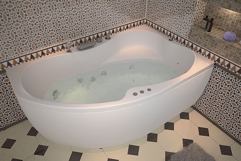 Ванна акрил AQUANET CAPRI  170*110 R с каркасом и панелью - миниатюра №4