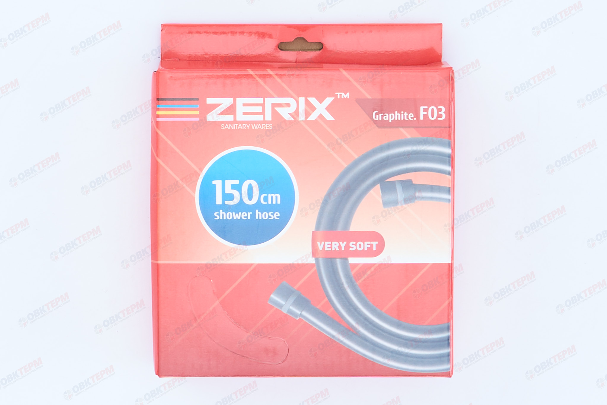 Шланг д/душа ZERIX GRAPHITE.F03 150см силиконовый (48 шт/ящ) - миниатюра №4